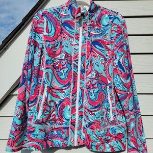 Talbots Jacket Zip Up, Multicolor, Size L
